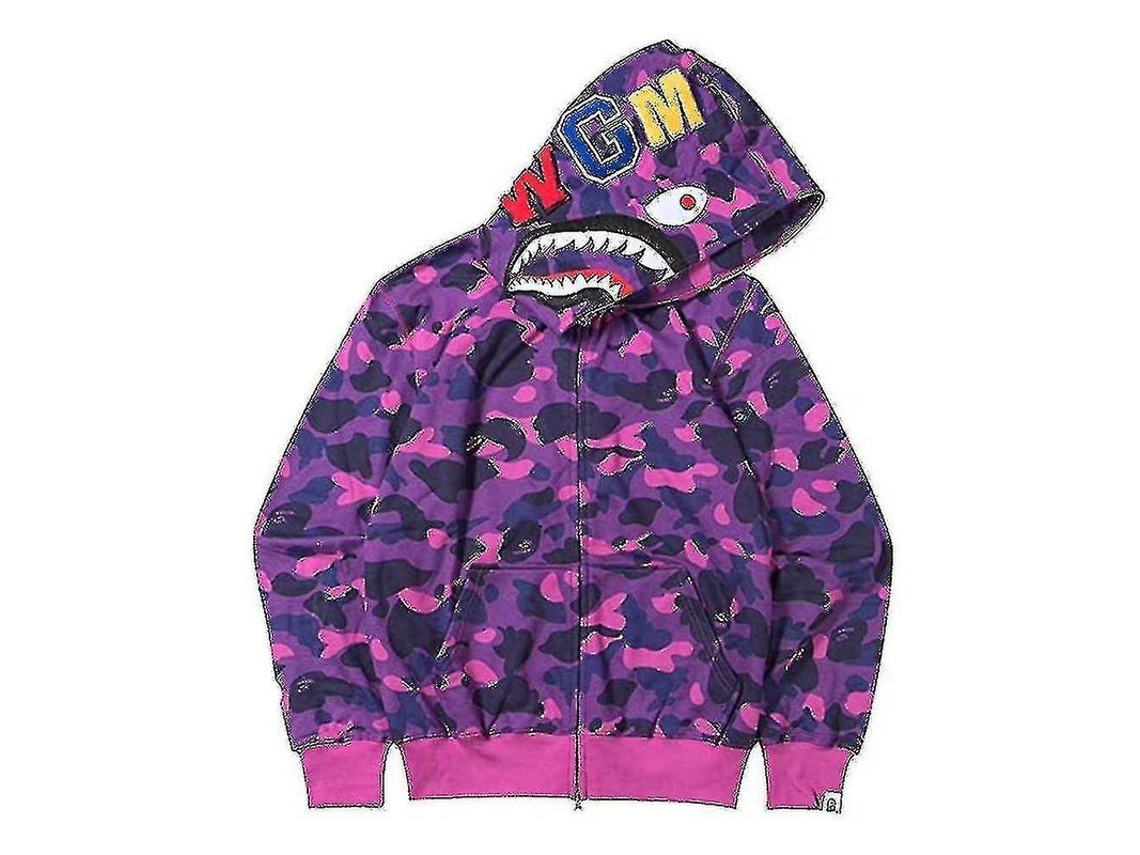 2026-chaqueta Con Cremallera Y Capucha Camuflaje Para Hombre Y Chico De Talla Holgada