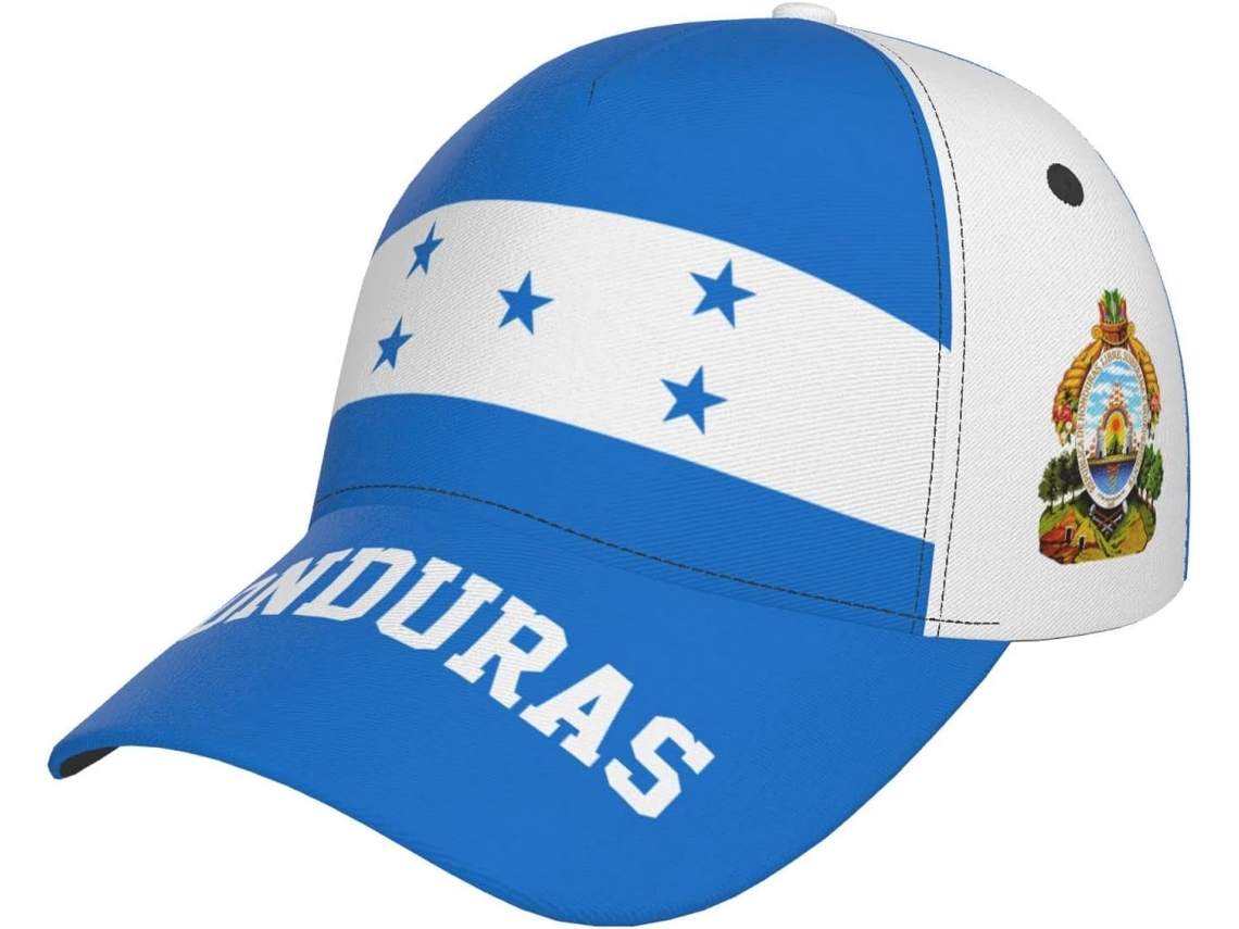 Gorra unisex con la bandera de Honduras, modelo ajustable, de secado rápido, ligera | Sin marca