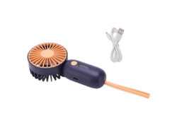 Ventilador USB portátil, silencioso, recargable, para viajes.