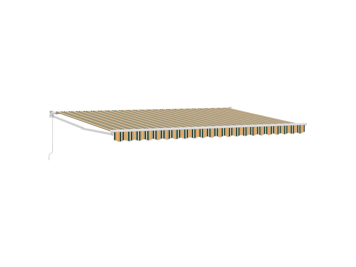 Maison Exclusive - Toldo Retráctil Multicolor 500 X 300 Cm Poliéster Y Aluminio