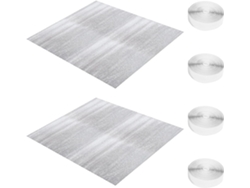 Lote De 2 Láminas De Aluminio De 129 X 95 Cm, Protección Térmica Resistente A La Intemperie Para Mantenimiento.
