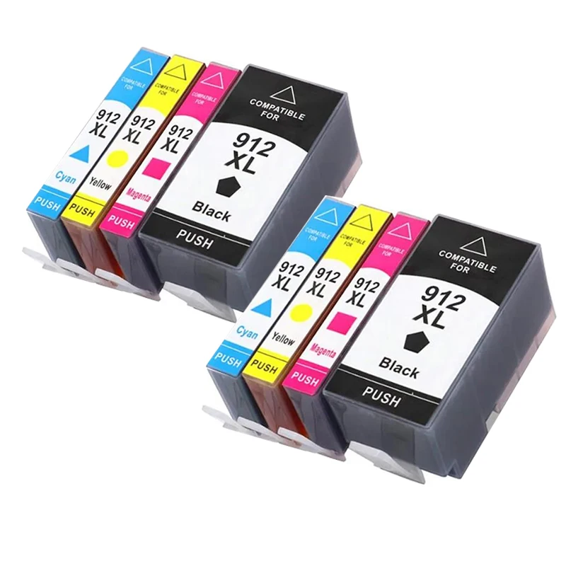 2 Juegos 912xl 912 Cartuchos Hp Officejet 8010 8012 8013 8014 8015 8017 8018 8020 8022 8023 8024 8025 8026 8028 8035
