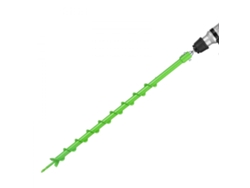 Broca de jardín de alta resistencia de 6 x 79 cm con adaptador para taladro Tekmaquinas