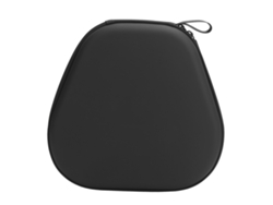 Estojo Portátil Para Fones De Ouvido Bolsa De Viagem Capa Protetora Couro Pu+eva Preto