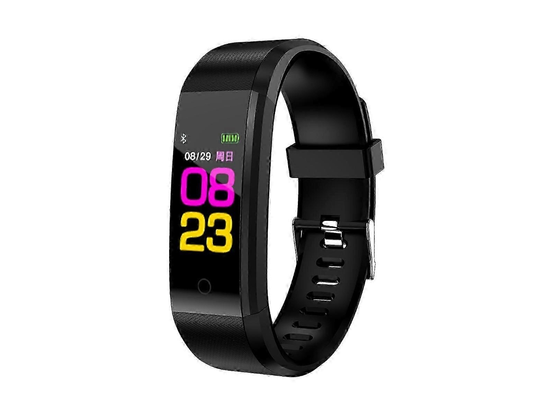 Reloj con monitor de frecuencia cardíaca para hombres y mujeres, compatible con Bluetooth, pulsera con podómetro de fitness y USB Ly Ebike