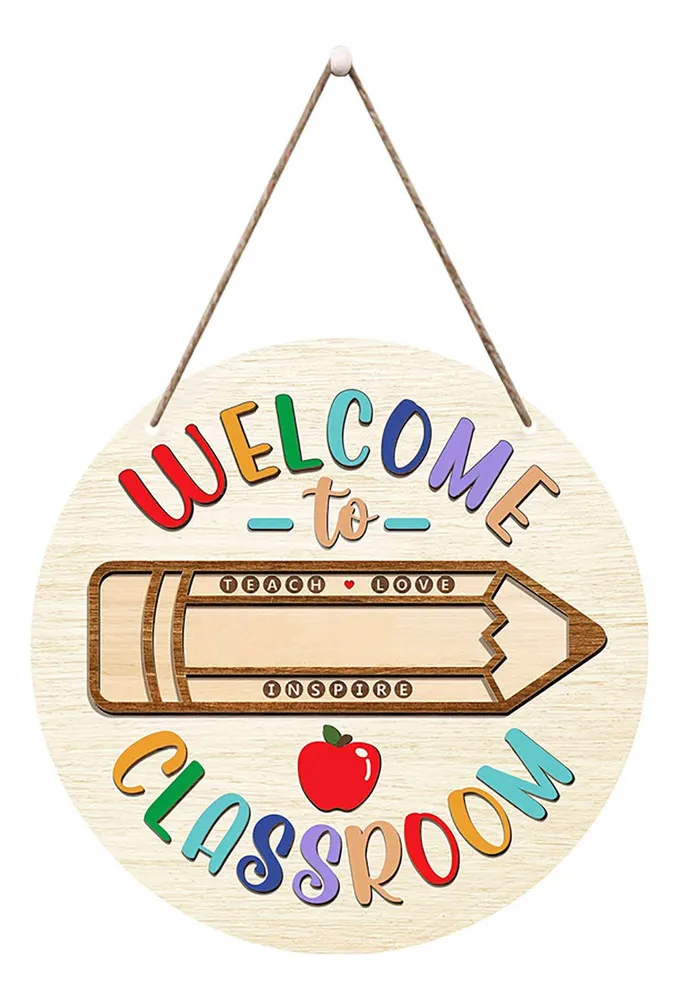 Nuevo cartel de bienvenida de madera vayotoy