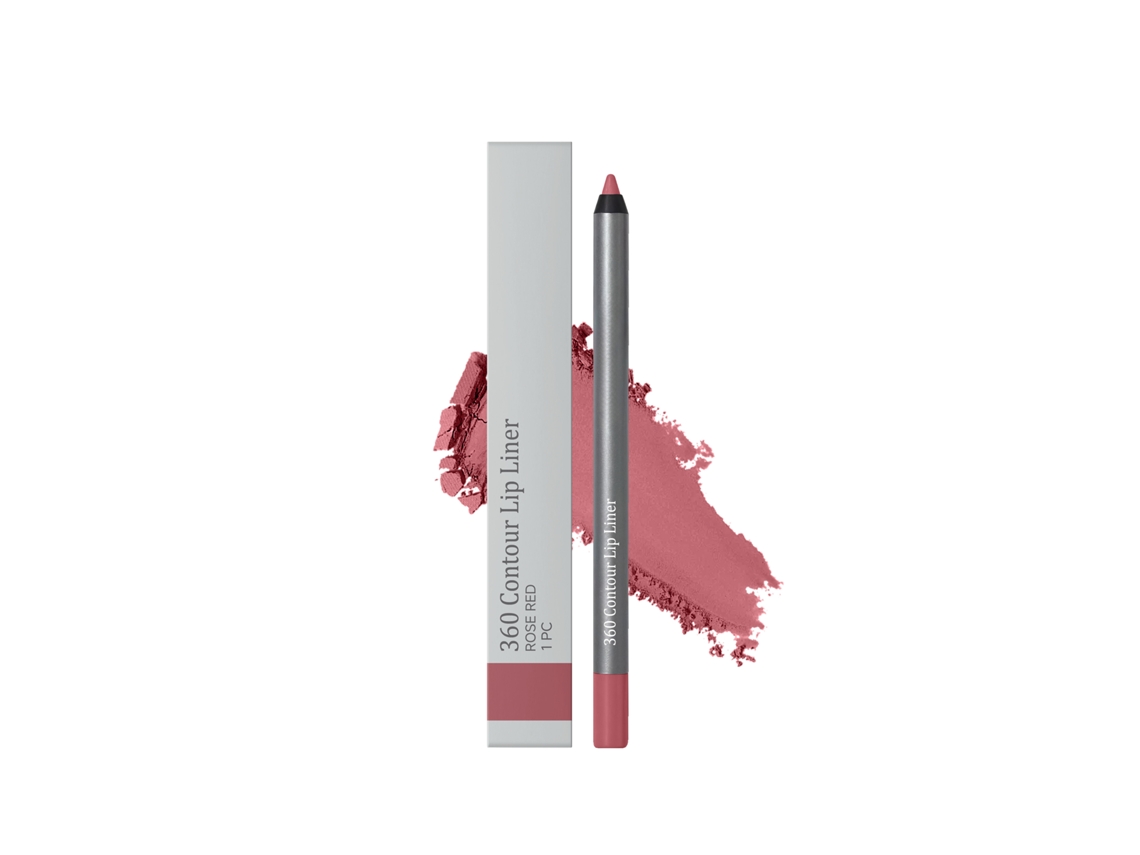 Delineador de labios rosa resistente al agua