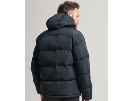 Abrigo para Hombre SUPERDRY (L - Poliéster - Azul)