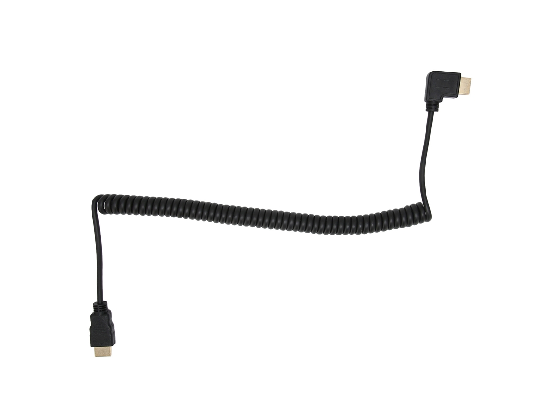 Cable De Extensión De Interfaz Multimedia De Alta Definición A Macho A A Macho Con Giro A La Derecha 1m