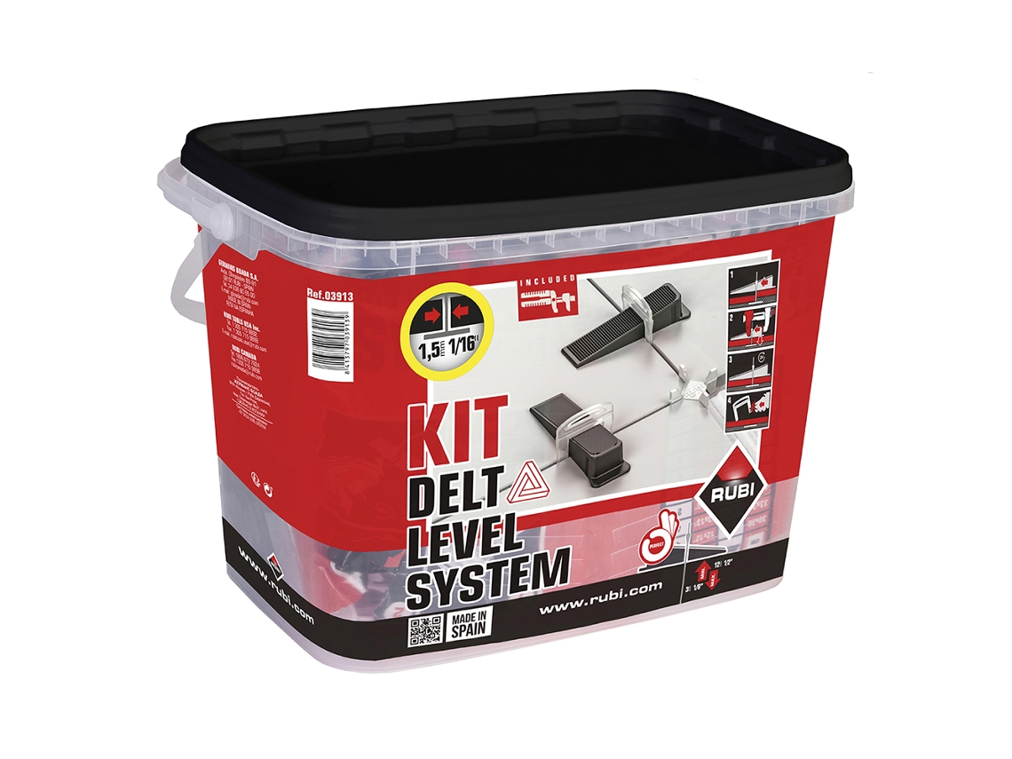 Rubi kit delta levelling system 1 mm (3-12 mm) 03956
