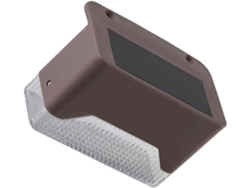 Lámpara De Pared Solar Led Impermeable, Lámpara De Jardín Compacta, Luz Blanca Cálida, Montaje Adhesivo.