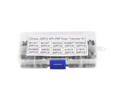 Kit De 200 Transistores De Silicio Surtidos (10 Valores): Bc337, Bc327, 2n2222, 2n2907, 2n3904, 2n3906