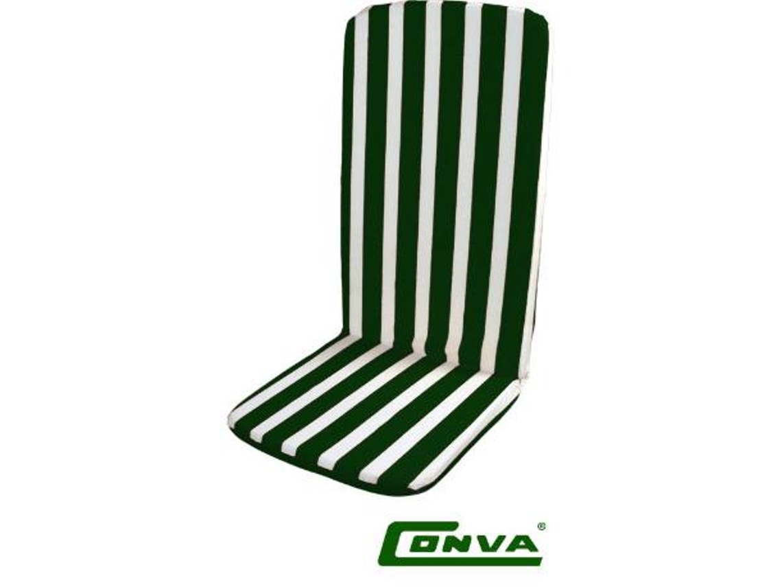 Playa cojin monobloc alto verde-blanco 120x47x2.5cm 10302