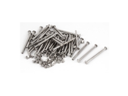 Tornillos metálicos Chicago para encuadernación de álbumes de recortes M5 x 70 mm, 50 unidades CHABERLU