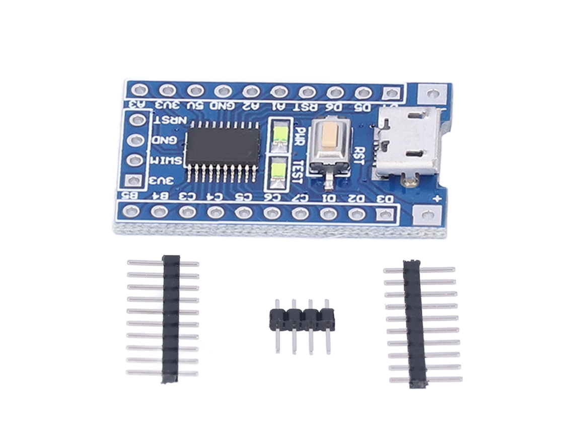2026velora-module Placa de desarrollo del núcleo del sistema mínimo STM8S103F3P6 con accesorio micro USB