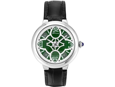 VEANXIN Relojes con esfera hueca Reloj de pulsera impermeable de moda-Verde