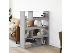 Biombo de madera de 100 x 33 x 125,5 cm, gris Sonoma, WSD508485, Adorable Home