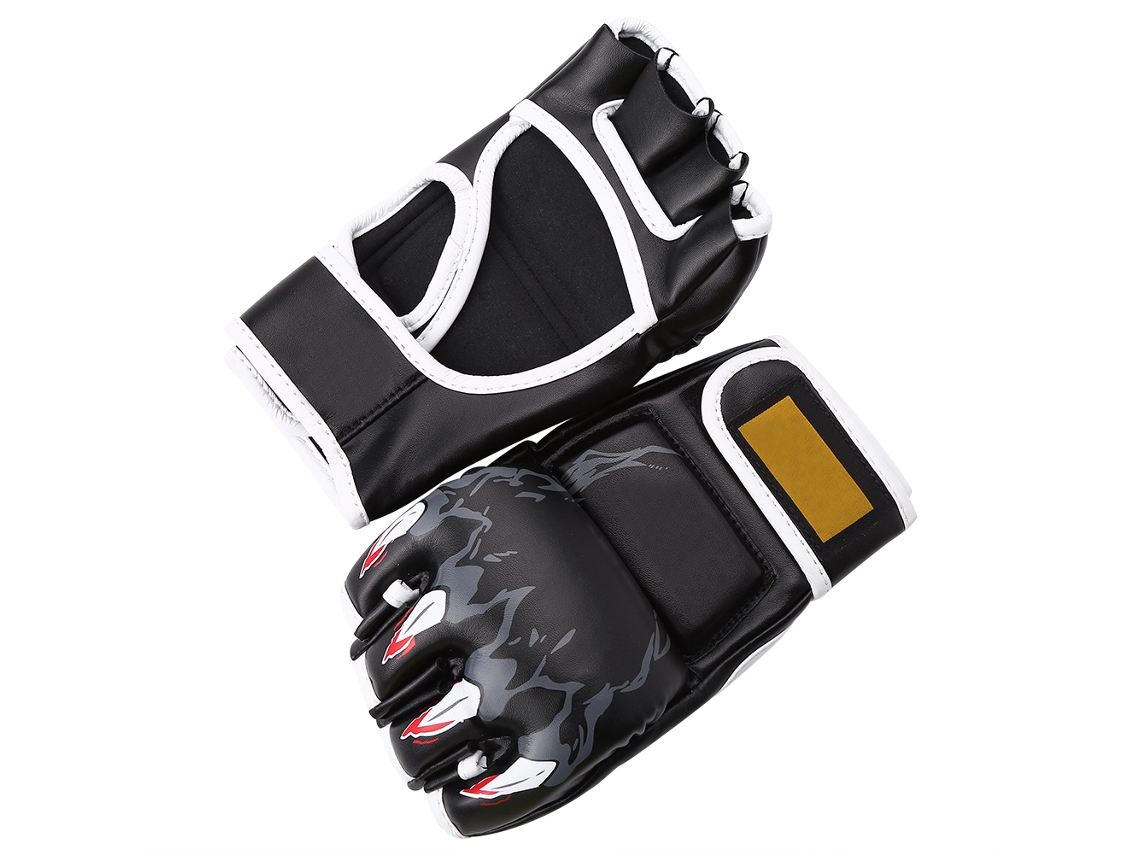 Vlrla-2026guantes De Boxeo De Media Palma Duraderos Para Entrenamiento Lucha Sanda Combate Competencia Bolsa De Arena Negro 1