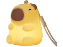Lámpara De Bolso De Capibara - Decoración De Mochila - Luz De Noche Portátil Recargable Por Usb Para