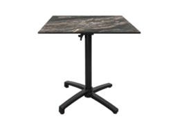 RESTOOTAB - Mesa plegable para exterior 70x70 - mármol rey