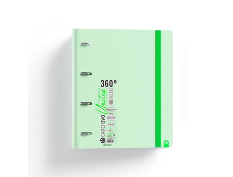 Carpeta Escolar A4 360º C/Recambio Rayadoorganizador CARCHIVO United L/E 4 Arg. Verde 12487421