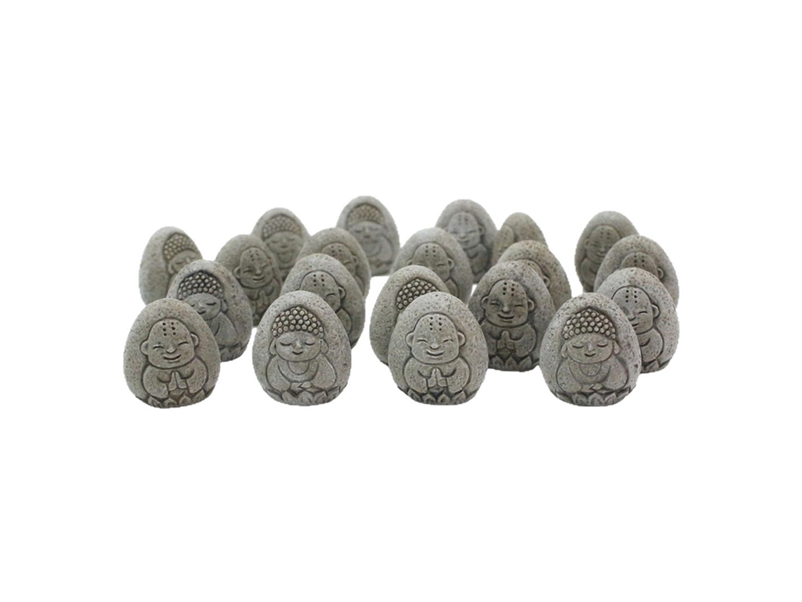 20 pequeños adornos de piedras para bonsái para jardín.