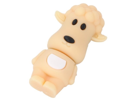 HURRISE Flash Drive USB Stick 16Gb/32G/64G/128G Portátil Linda Muñeca de Oveja de Dibujos Animados 2.0 Accesorio de Computadora 16Gb 64Gb