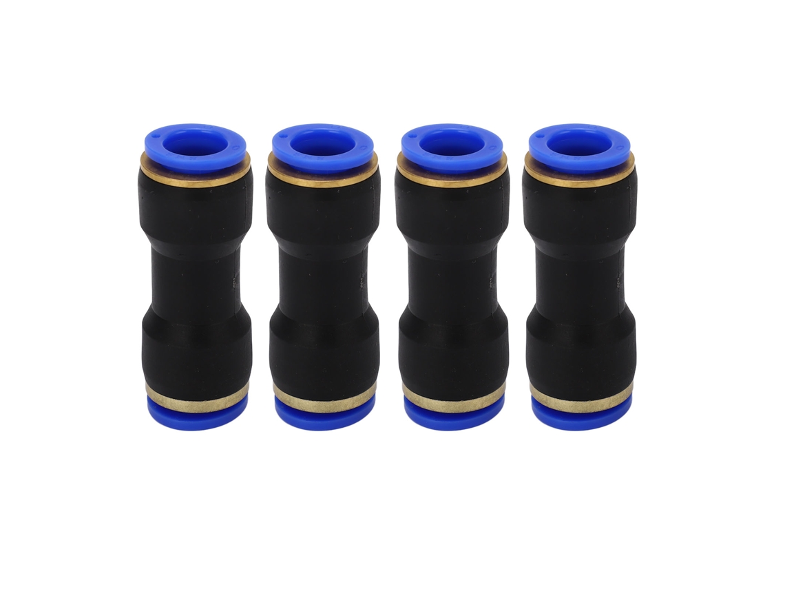 4pcs Conectores De Tubería Rápidos Empujables Reductores Rectos Para Manguera Pu Tubo Nylon 2/3in 4/7in
