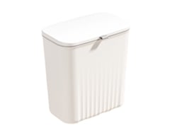 Cubo de basura de cocina Baok-Wall con tapa deslizante, contenedor de residuos rectangular para el hogar.