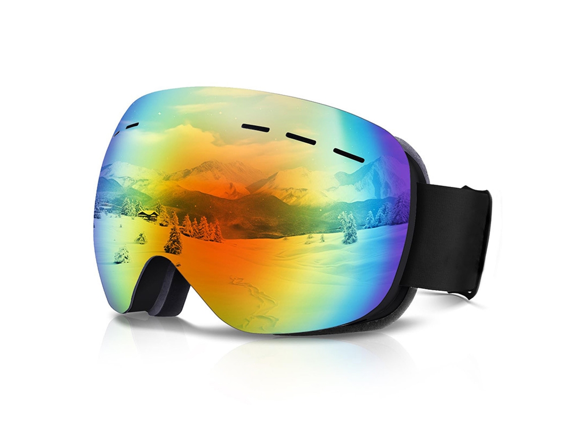 Gafas De Esquí Unisex - Protección De Doble Capa Para Ciclismo Y Nieve - Pc Y Tpu - Rojo