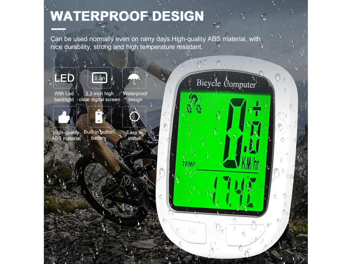 Jinwei-computadora De Bicicleta Inalámbrica Velocímetro Odómetro Impermeable Con Luz De Fondo Y Auto Despertar