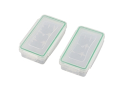 Caixa De Armazenamento Para Baterias 18650 2pcs Protetora Impermeável Capa Portátil
