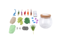Kit De Jardín De Cristal Con Dinosaurios, Luz Y Mando A Distancia Para Niños - Juguete Educativo De Bricolaje