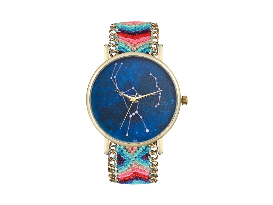 Reloj De Pulsera Unisex Informal Con Correa De Lana Y Movimiento De Cuarzo.