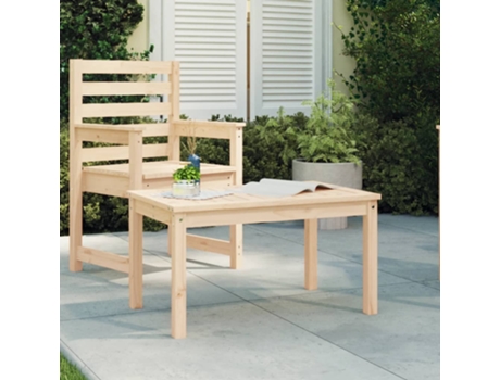 MAISON EXCLUSIVE Mesa de jardín madera maciza de pino 82,5x50,5x45 cm