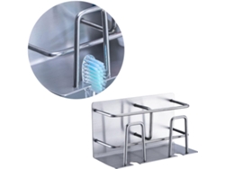 Soporte Adhesivo Para Cepillo De Dientes De Acero Inoxidable Para Baño Y Dormitorio. Diseño Duradero.