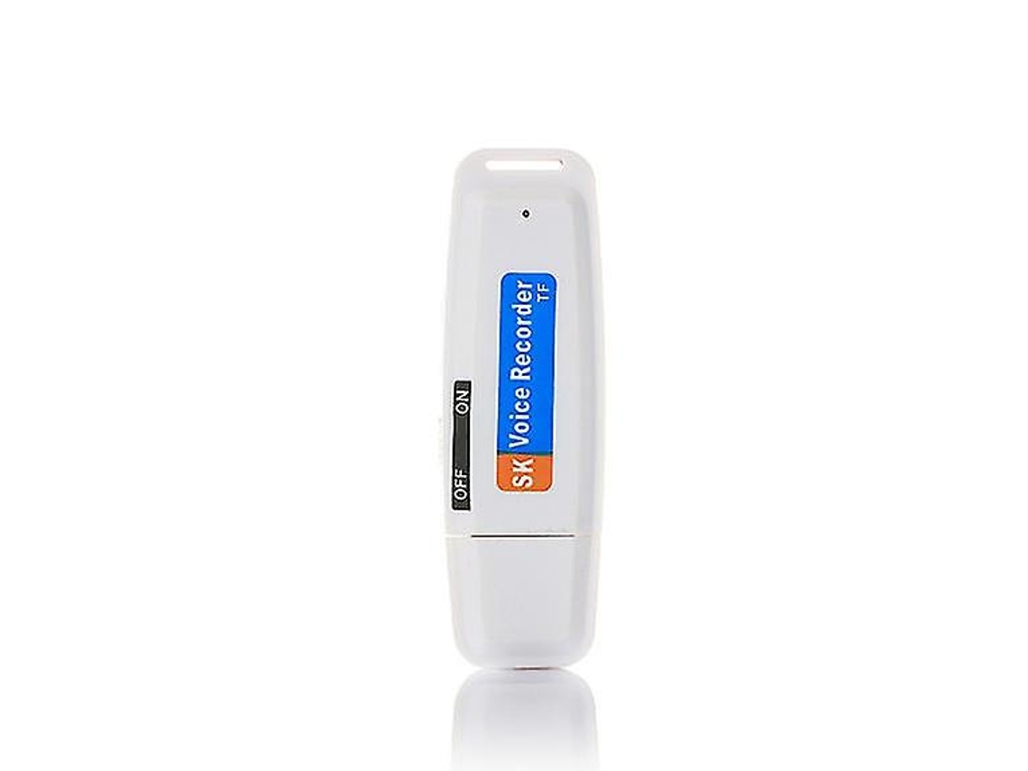 Grabadora de voz digital Mini grabadora de voz USB Disco U Disco flash profesionalblanco YEMAESRE