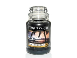 Vela YANKEE CANDLE Large Jar Black Coconut (Negro)