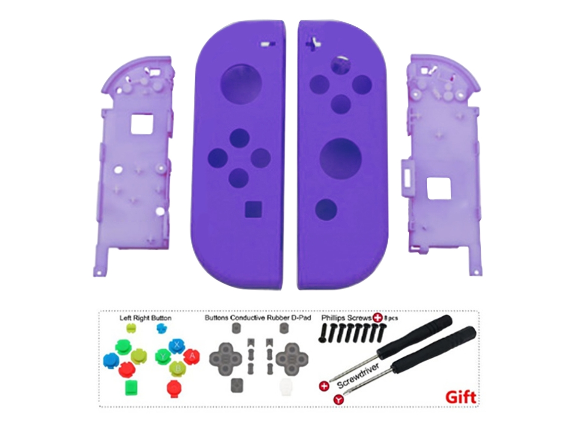 Empuñadura suave al tacto para control remoto, carcasa de repuesto con todos los botones, no incluye carcasa de consola Nintendo Switch