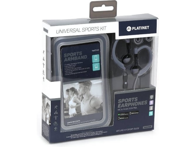 Auriculares PLATINET PM1070GR (In Ear - Gris)