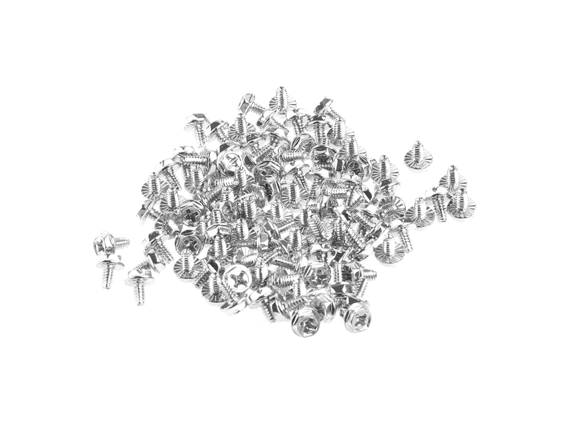 100 Piezas Dentadas 6 32 Pc De Ordenador Para Caja De Disco Duro De Montaje De Placa Base De Ordenador Tornillos