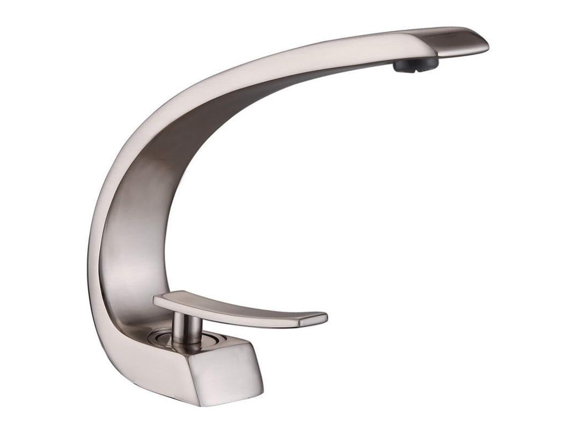 Grifo De Lavabo En Latón Níquel Cepillado Colección Eas