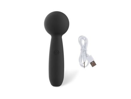 Mini vibrador de masaje eléctrico de 10 frecuencias para mujer (negro) YIZHOOD