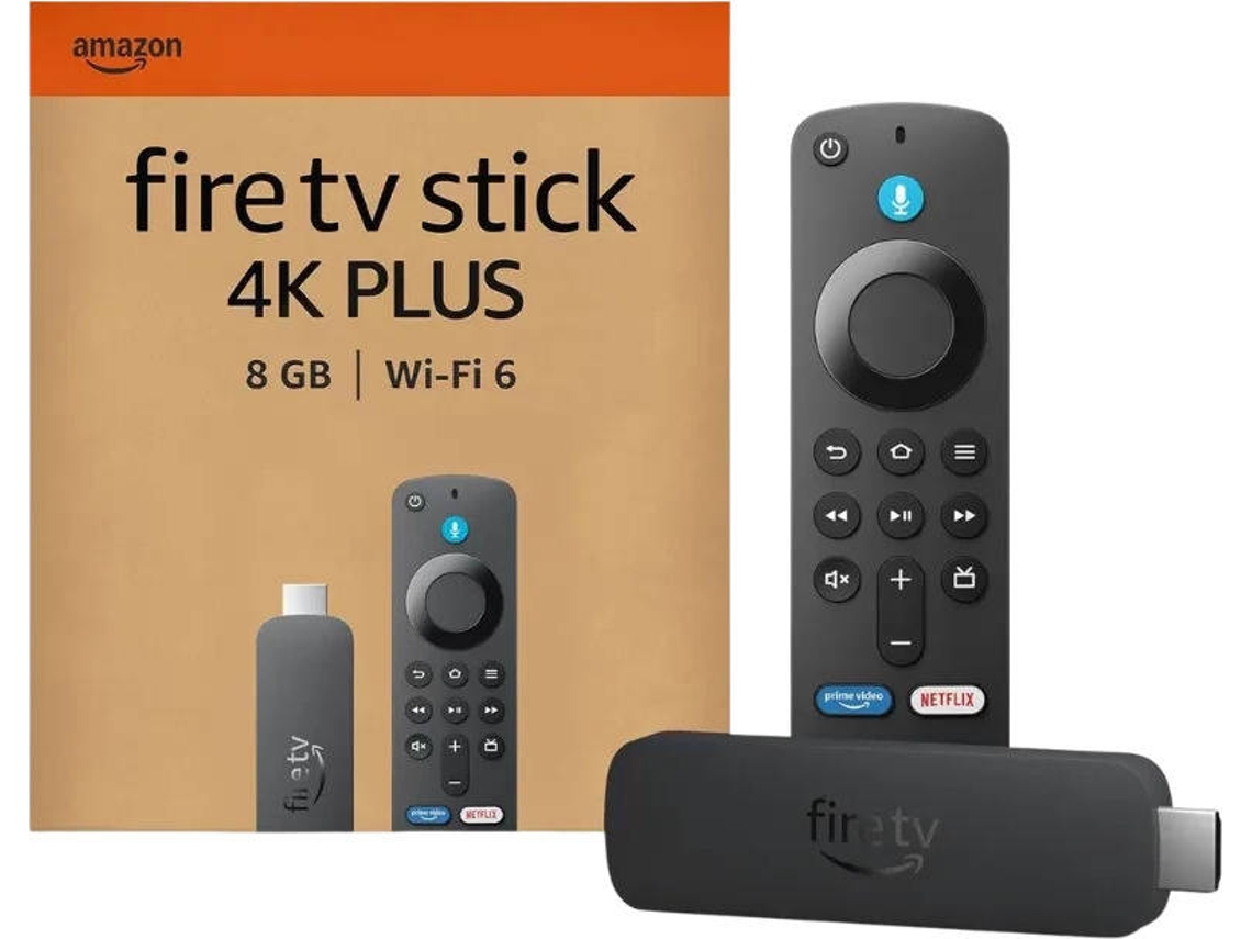 Dongle AMAZON Fire Plus TV Stick (4K Ultra HD - 8 GB - Wi-Fi)