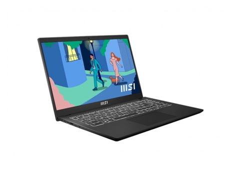 Modern 15 B12M-431XES Portátil 39,6 cm (15.6) Full HD Intel Core i3 i3-1215U 8 GB DDR4-SDRAM 512 GB SSD Wi-Fi 6 (802.11ax) Negro MSI