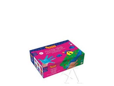 Estuche 6 Botes Pintura Dedos Fluorescente 125Ml Col/Surt.