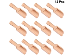 Mini cuchara de madera para uso en cocina y baño, mini cuchara de madera hecha de madera natural, cuchara hecha a mano no tóxica para especias, café, azúcar,