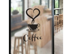 Pegatinas taza café decoración pared para cocina o cafetería Kofihety