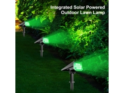 Lámpara solar de pared 2026 con 20 LED, luz de jardín, control de luz sensible, 2 niveles de brillo ajustables, IP65, 2000 mAh
