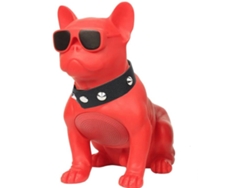 Minialtavoz KLACK Bulldog Bluetooth HD Inalámbrico (Rojo)